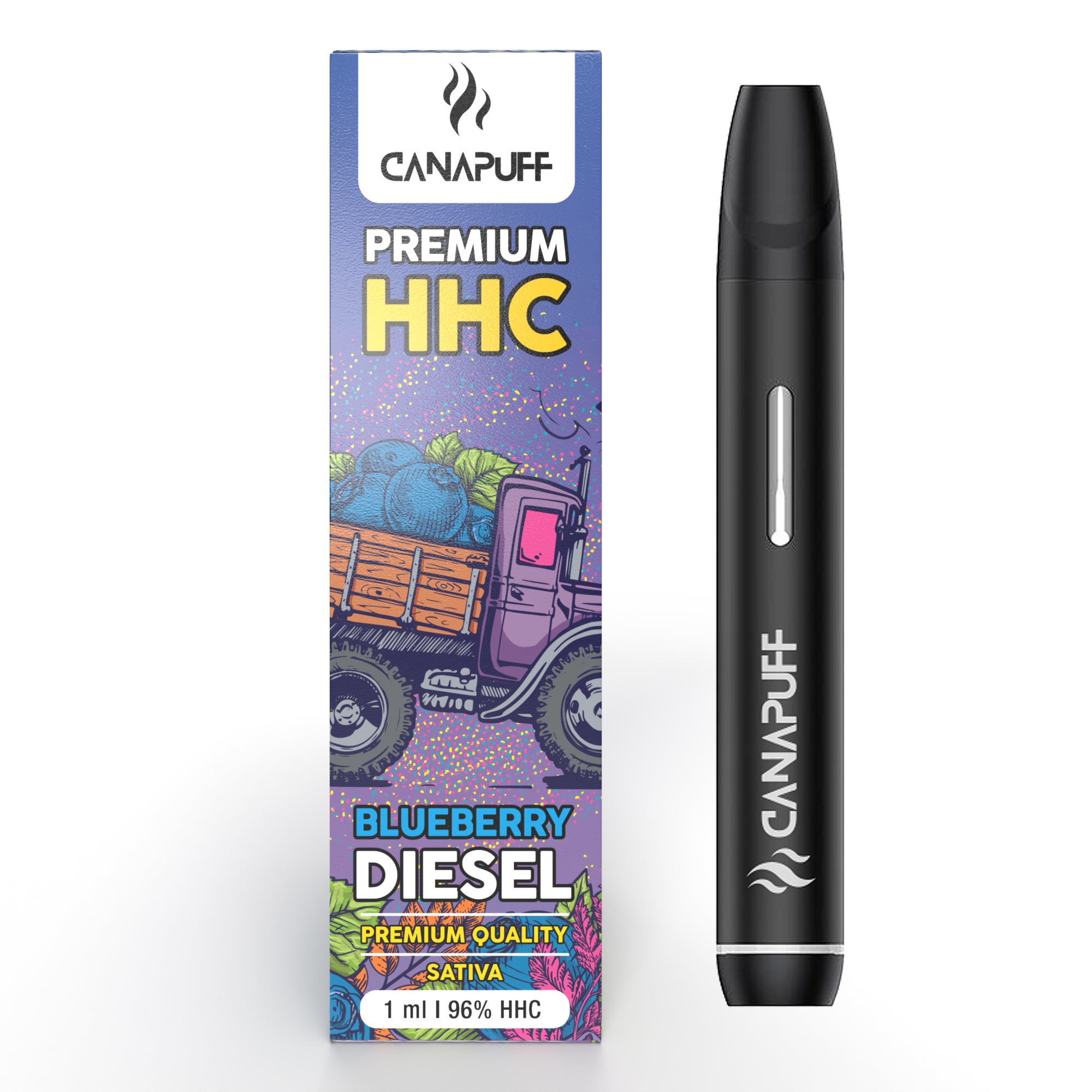 BLUEBERRY DIESEL 96% HHC - CanaPuff - ONE-USE - 1ml