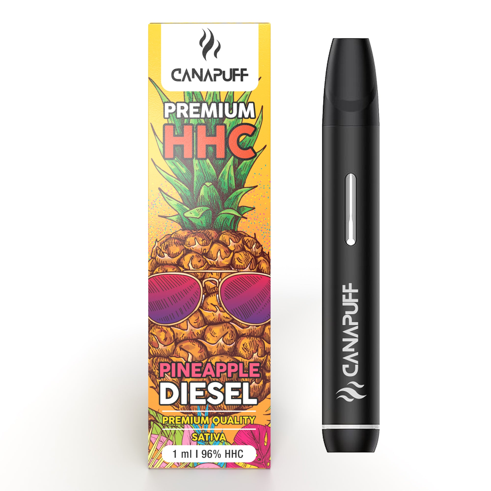 PINEAPPLE DIESEL 96% HHC - CanaPuff - ONE-USE - 1ml