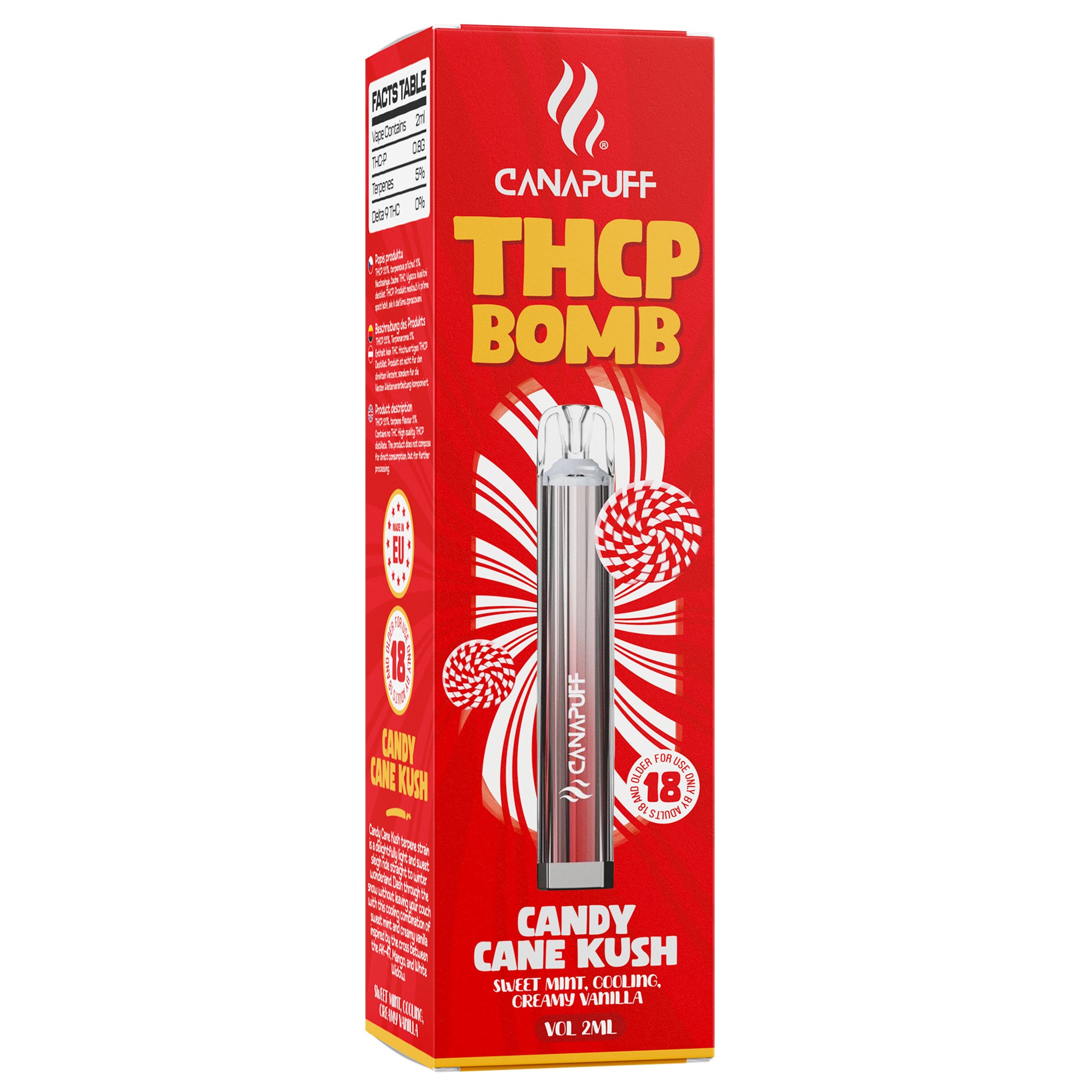 THCP VAPE CANDY CANE KUSH RENDER