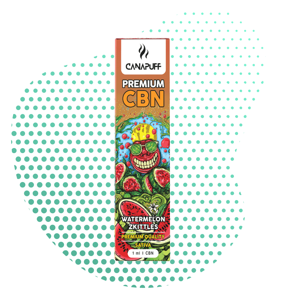WATERMELON ZKITTLES 89% CBN - CanaPuff - One Use - 1ml
