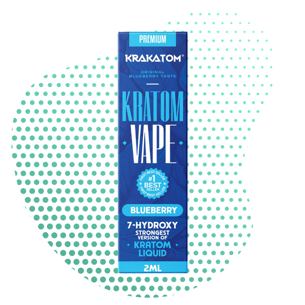 Krakatom - Vaporizador de kratom 7-hidroxi - Arándano