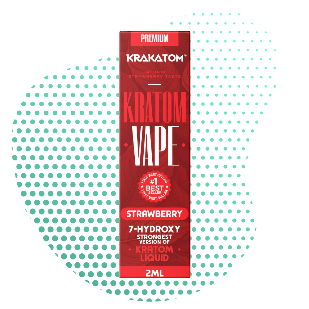 Krakatom - 7-Hydroxy Kratom Vape - Strawberry