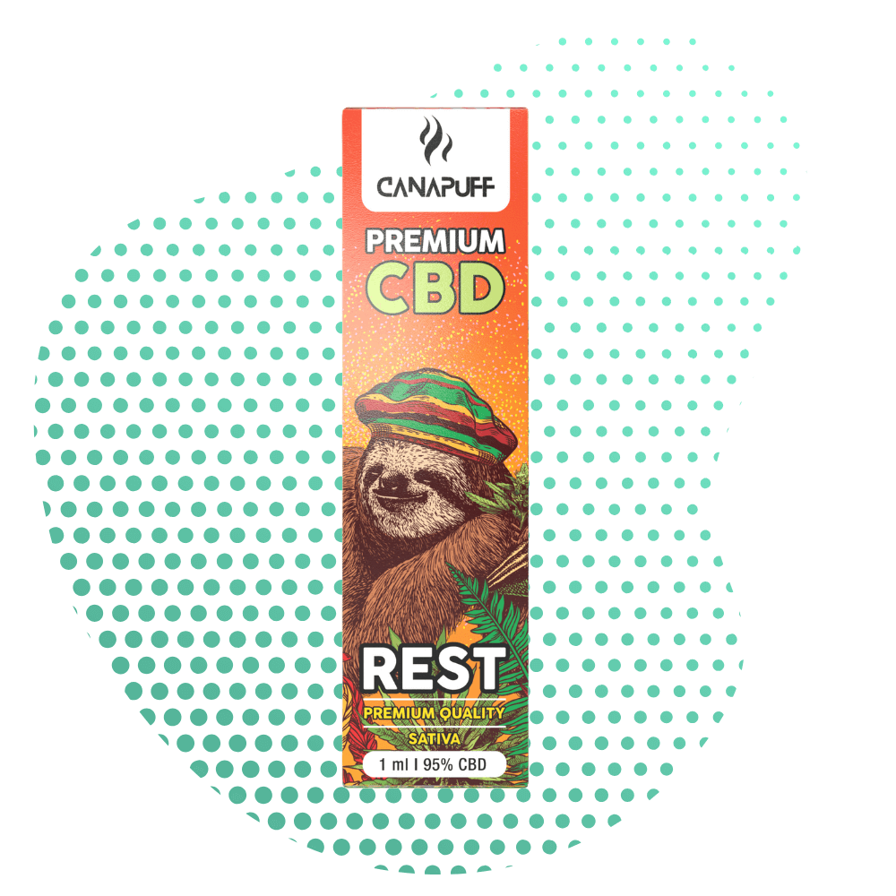 REST 95% CBD - CanaPuff - JEDNORAZOWE UŻYCIE - 1ml