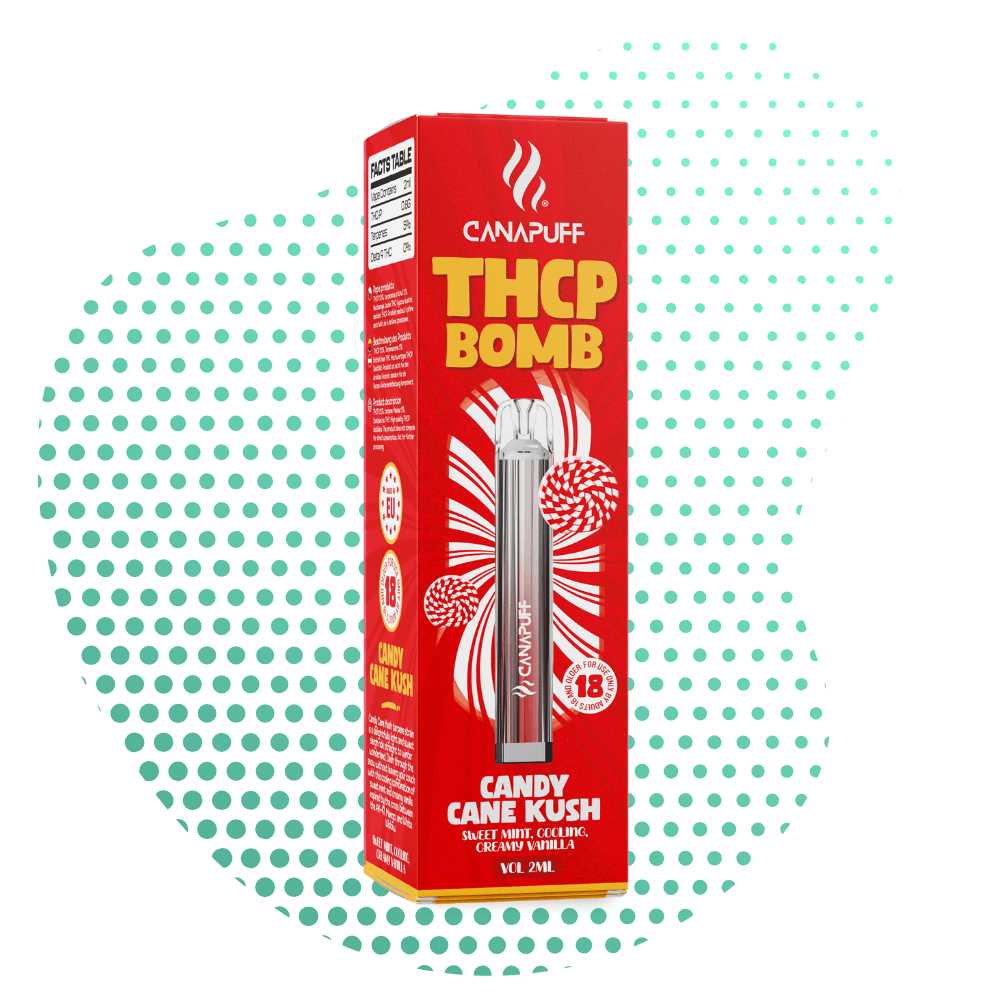 THCp BOMB Candy Cane Kush - ΜΙΑ ΧΡΗΣΗ - 2ml