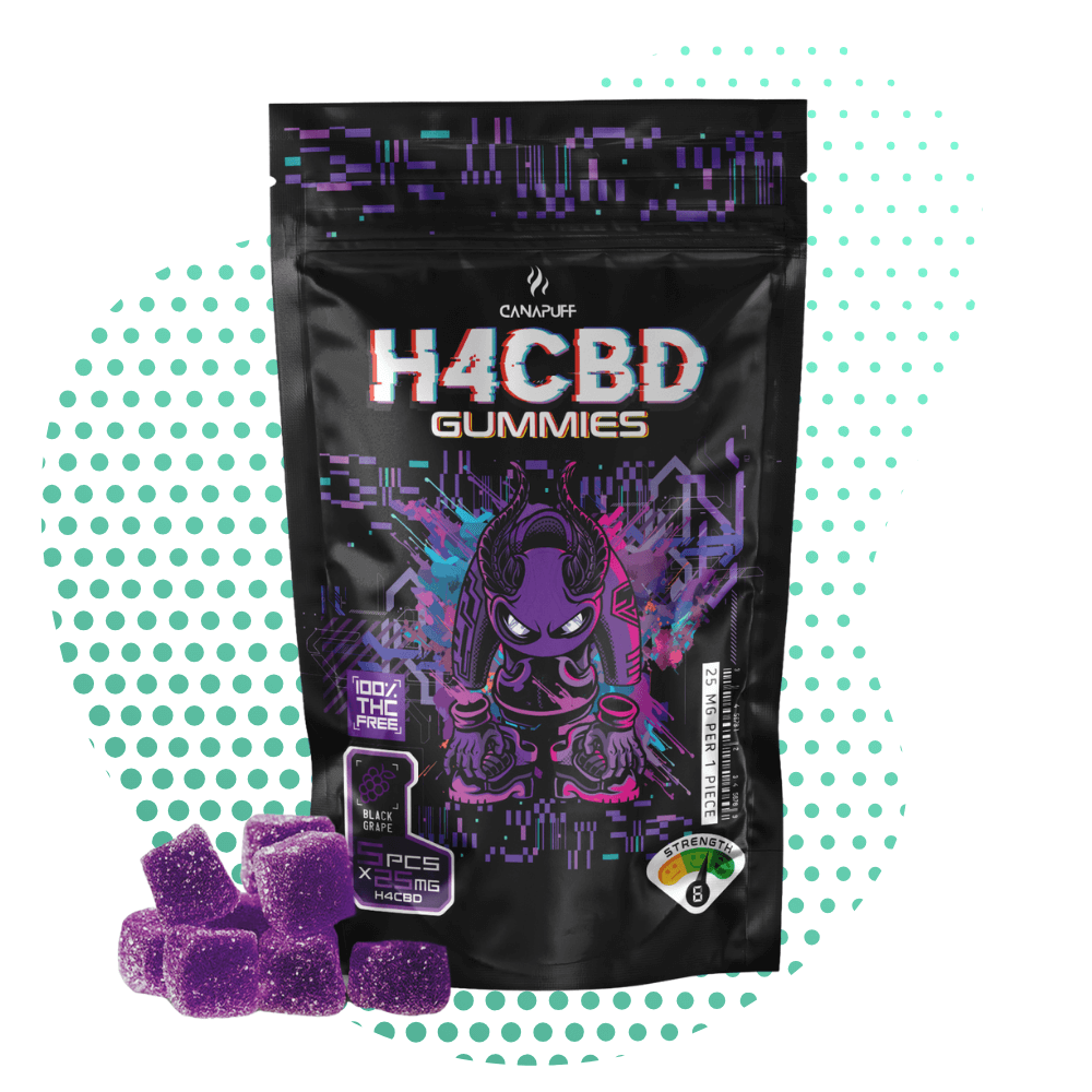 Canapuff - H4CBD Gummies - Black Grape