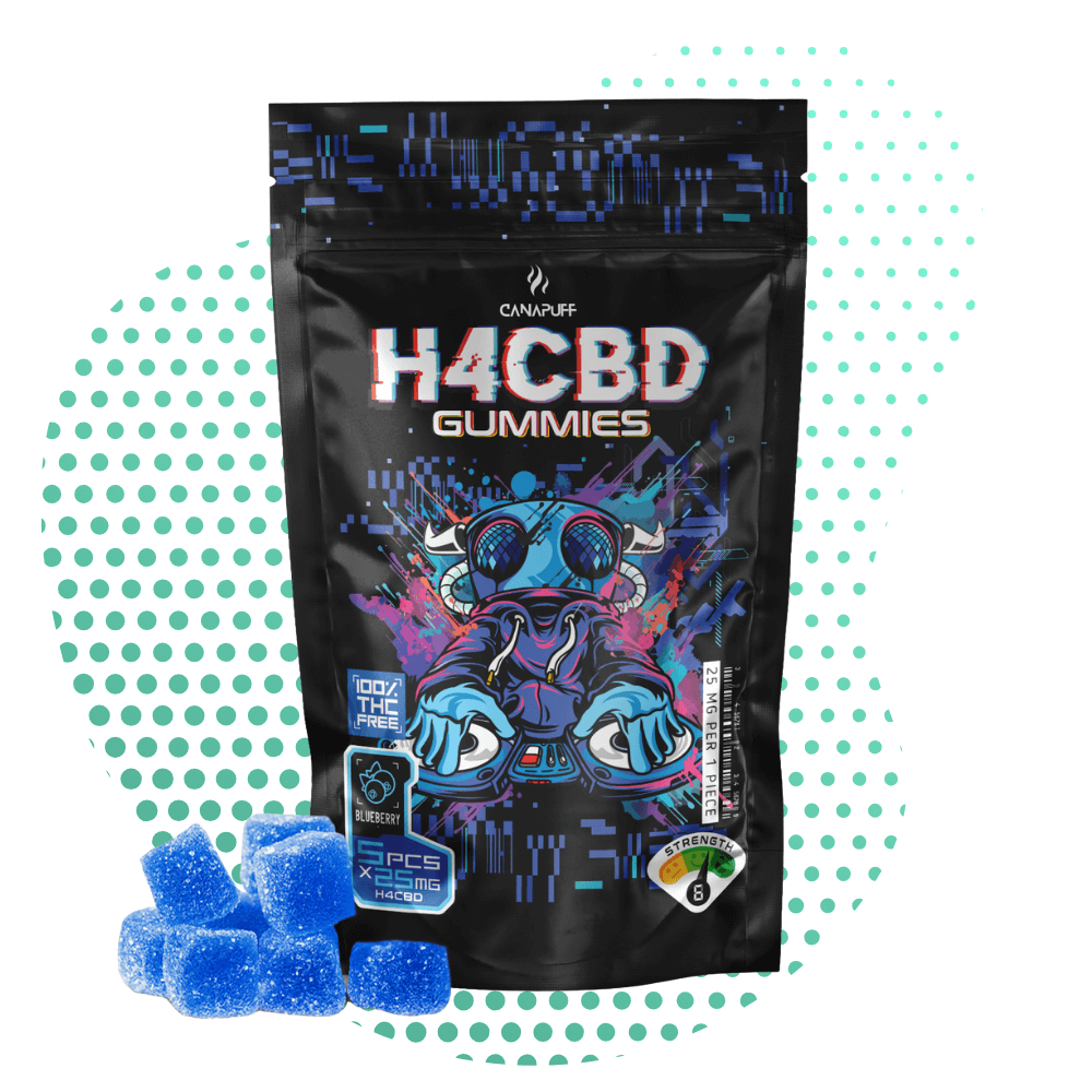 Canapuff - H4CBD Gummies - Blueberry