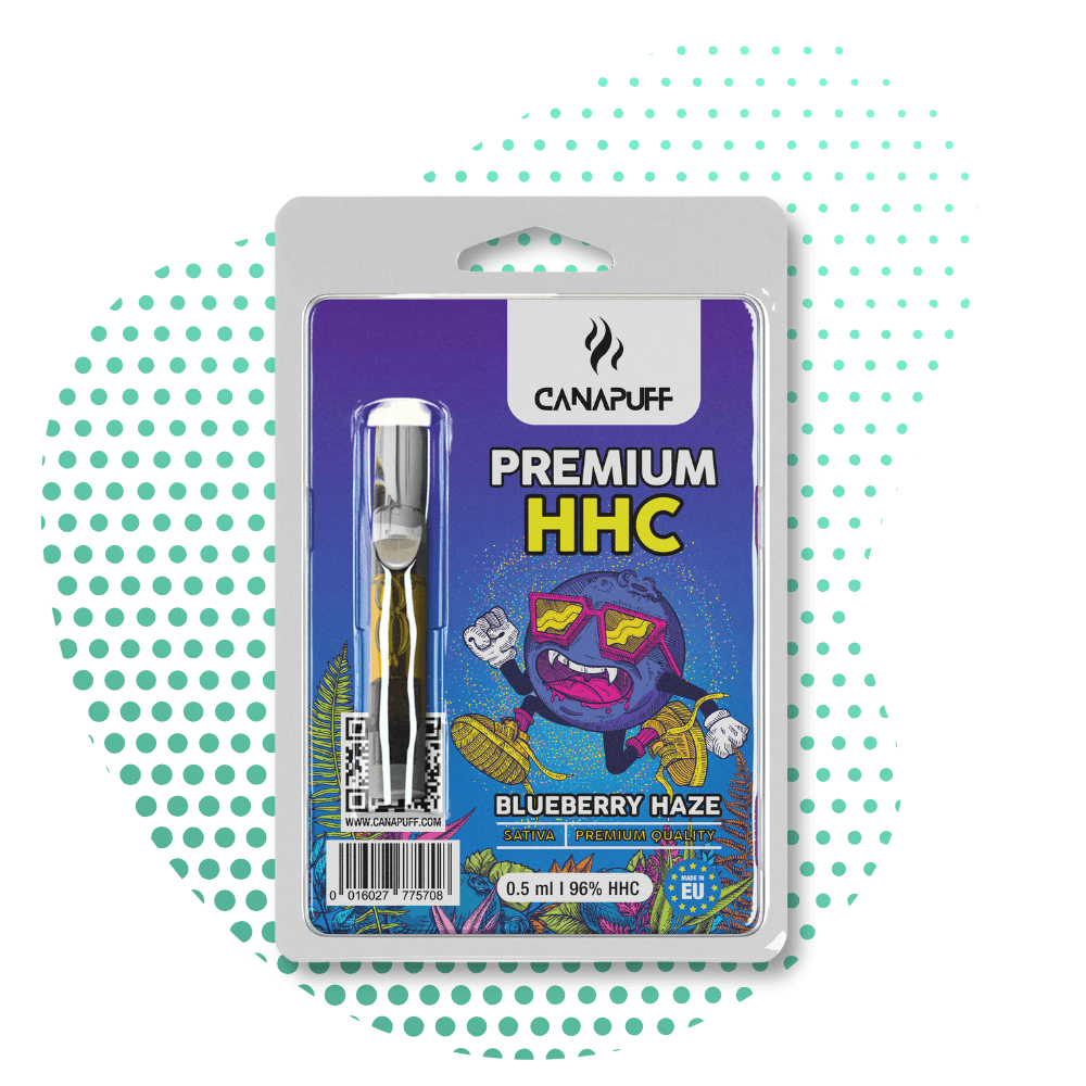 CanaPuff - BLUEBERRY HAZE - HHC 96%-cartridge
