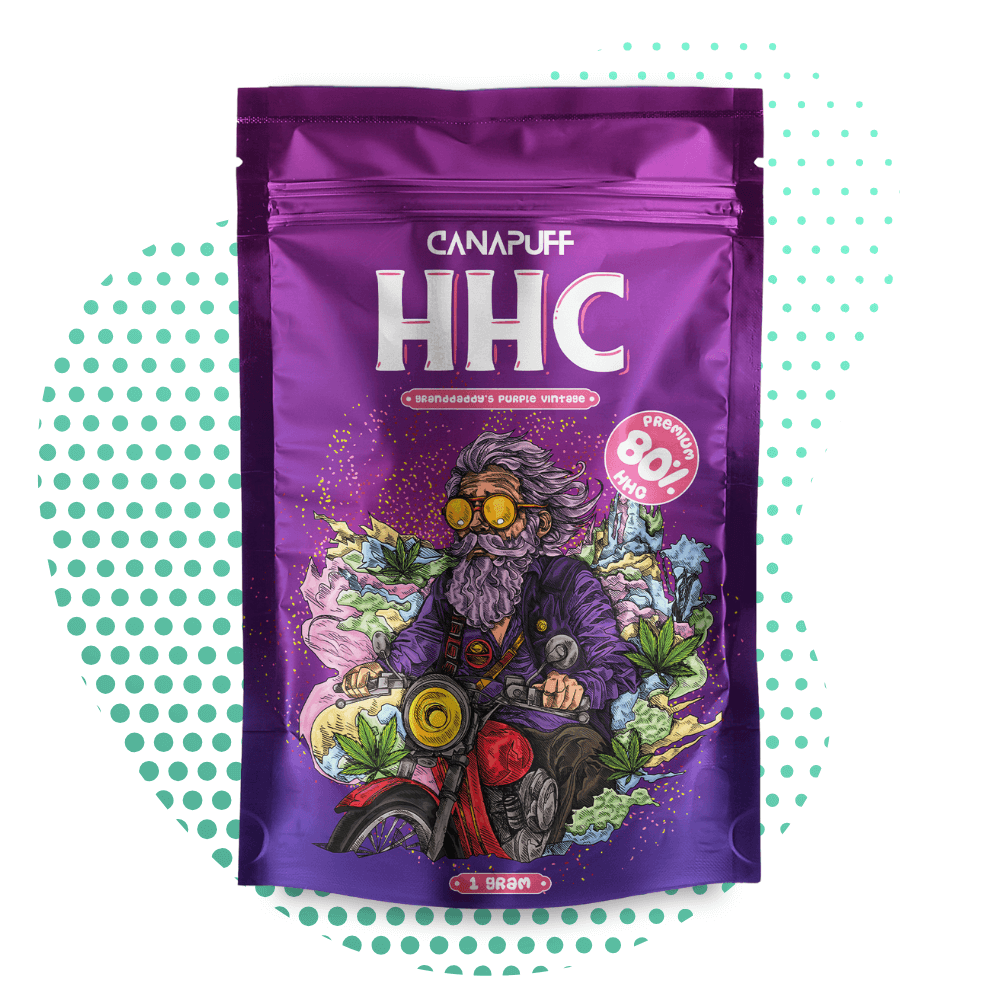 CanaPuff - Dědečkův fialový ročník 80% - HHC Květiny