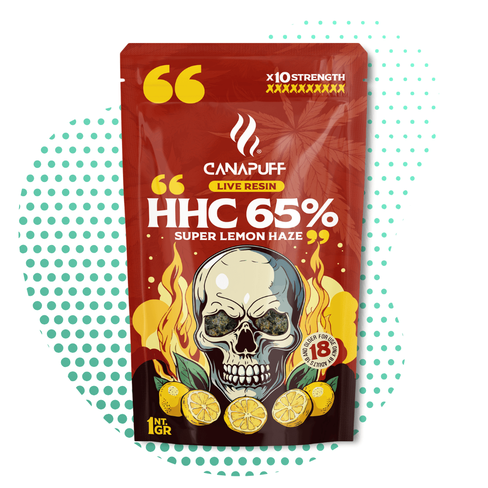 CanaPuff - Super Zitrone Haze 65% - HHC Blumen