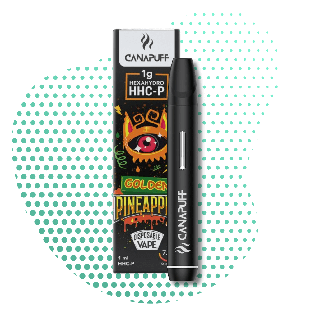 Canapuff BLACK - HHC-P - Golden Pineapple - ONE USE - 1ml