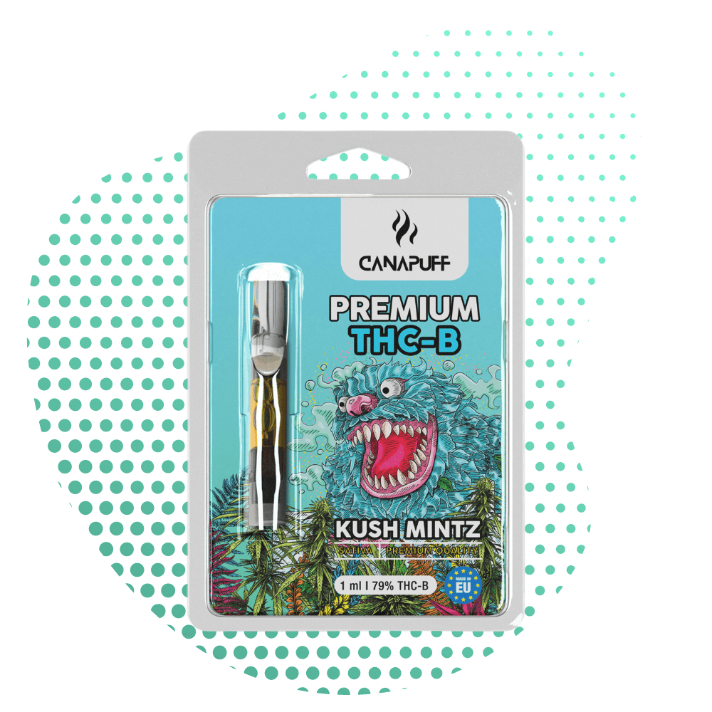 THC-B Vape Cartridge: Kush Mintz 79% Delight 🚀