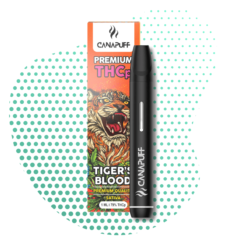 TIGER'S BLOOD 79% THCp - CanaPuff - ONE USE - 1ml