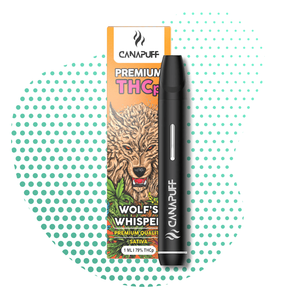 WOLF'S WHISPER 79% THCp - CanaPuff - ONE USE - 1ml