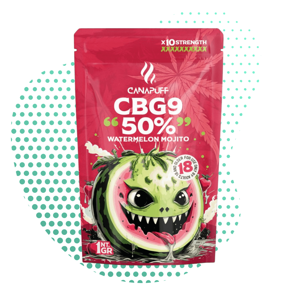 Canapuff - Watermelon Mojito 50% - CBG9 Flowers