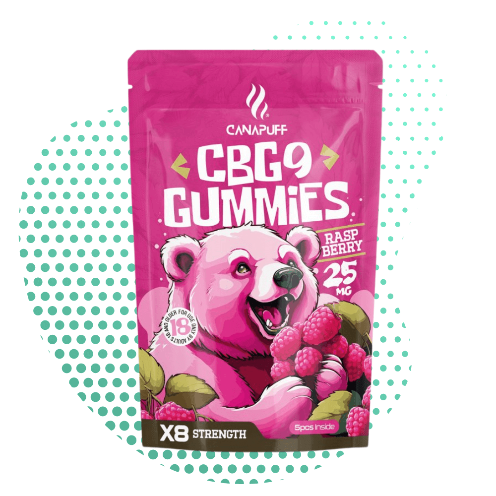 CBG9 Gummies - Raspberry 