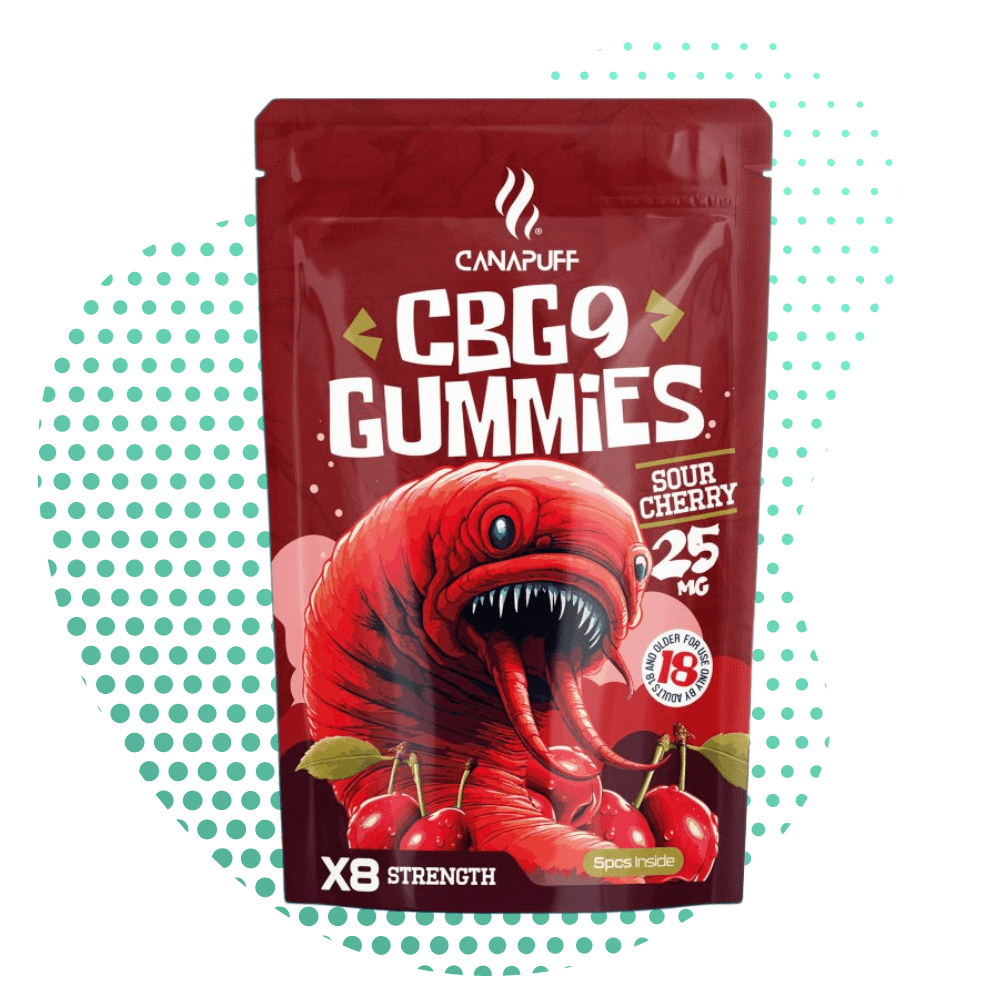 Canapuff - CBG9 Gummies - Sour Cherry