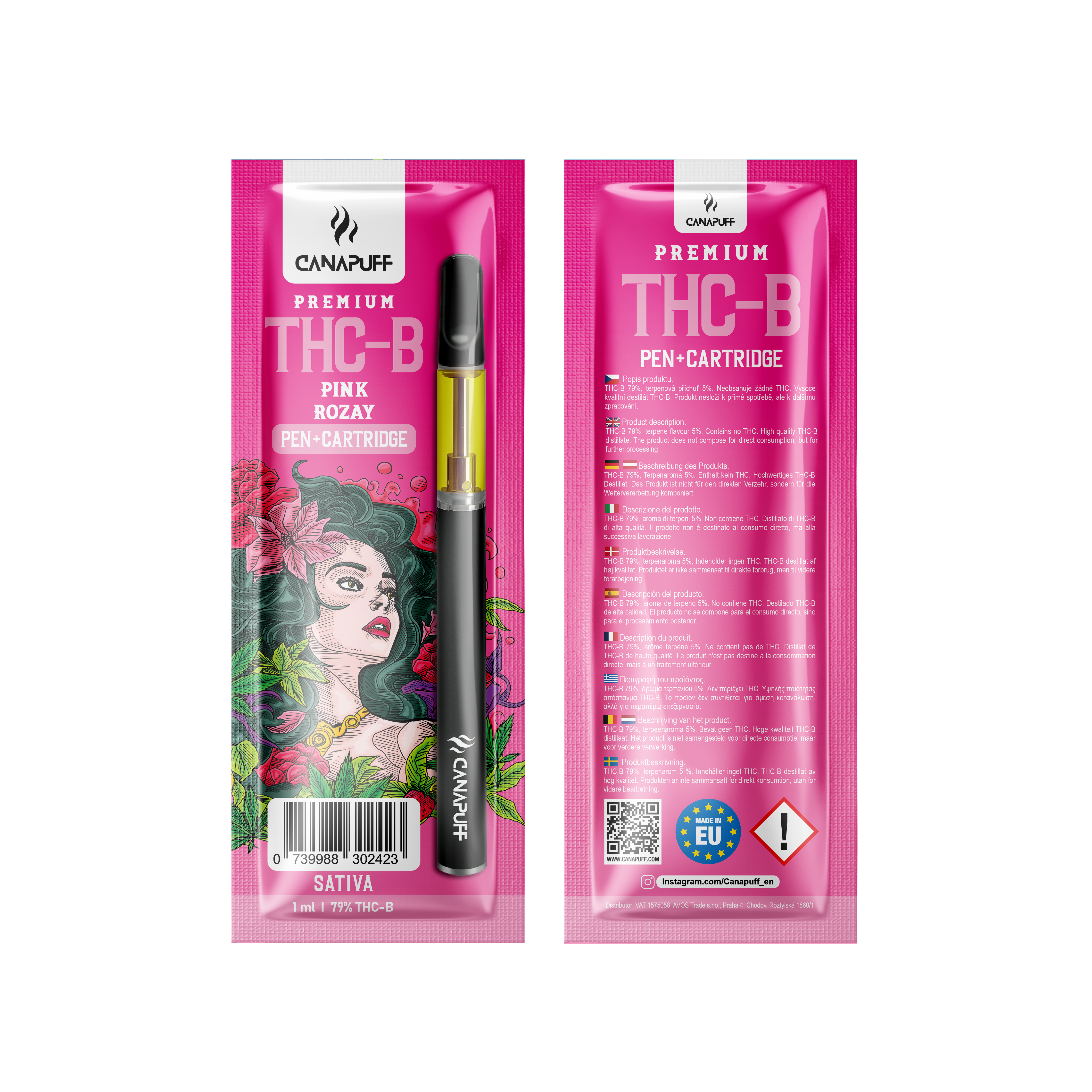 Canapuff - Pink Rozay - THC-B 79% - Stylo+Cartouche