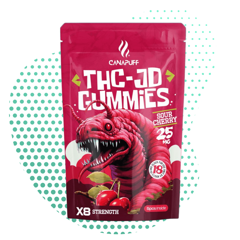 THC-JD Gummies Sour Cherry
