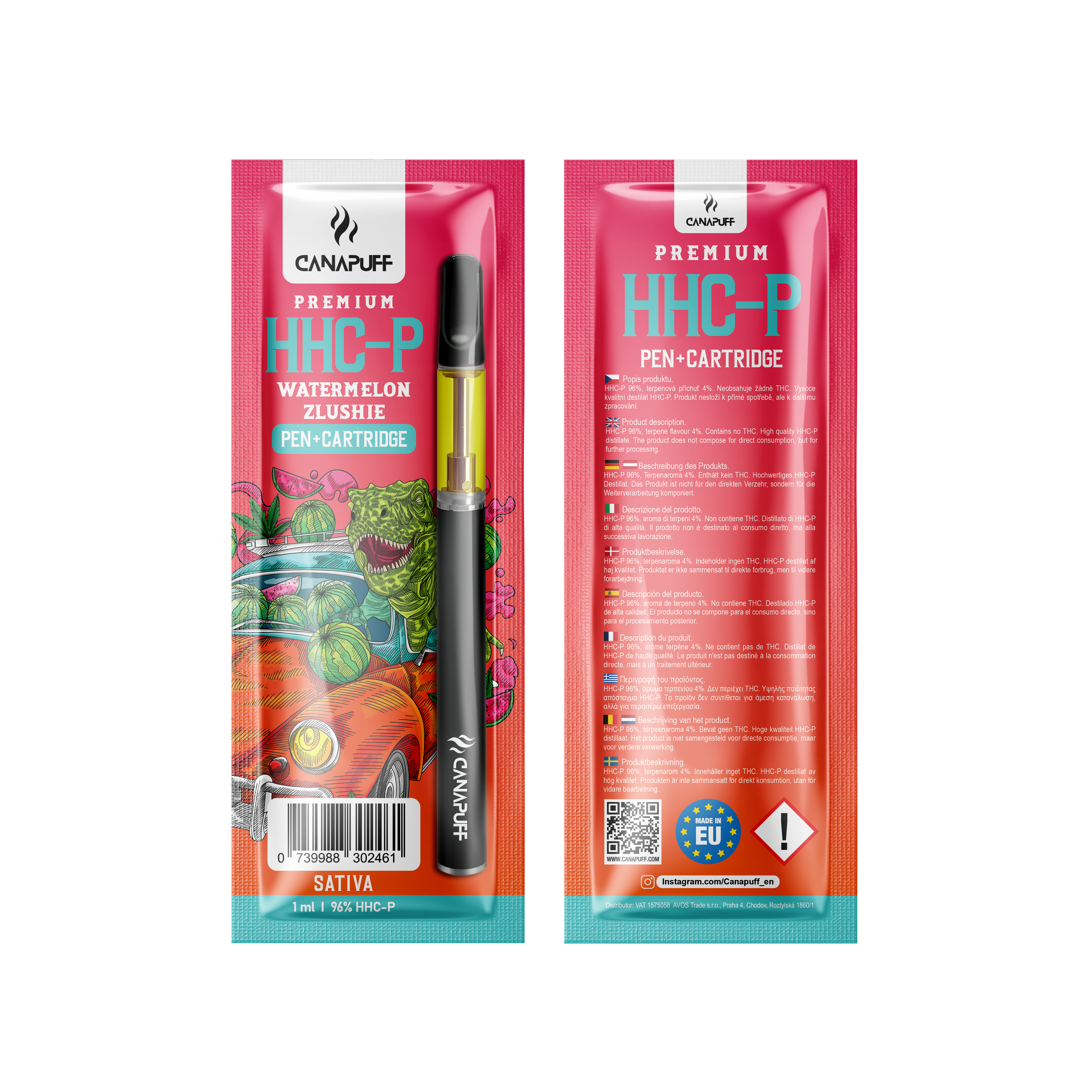 canapuff watermelon zlushie hhc p 96 pen cartridge