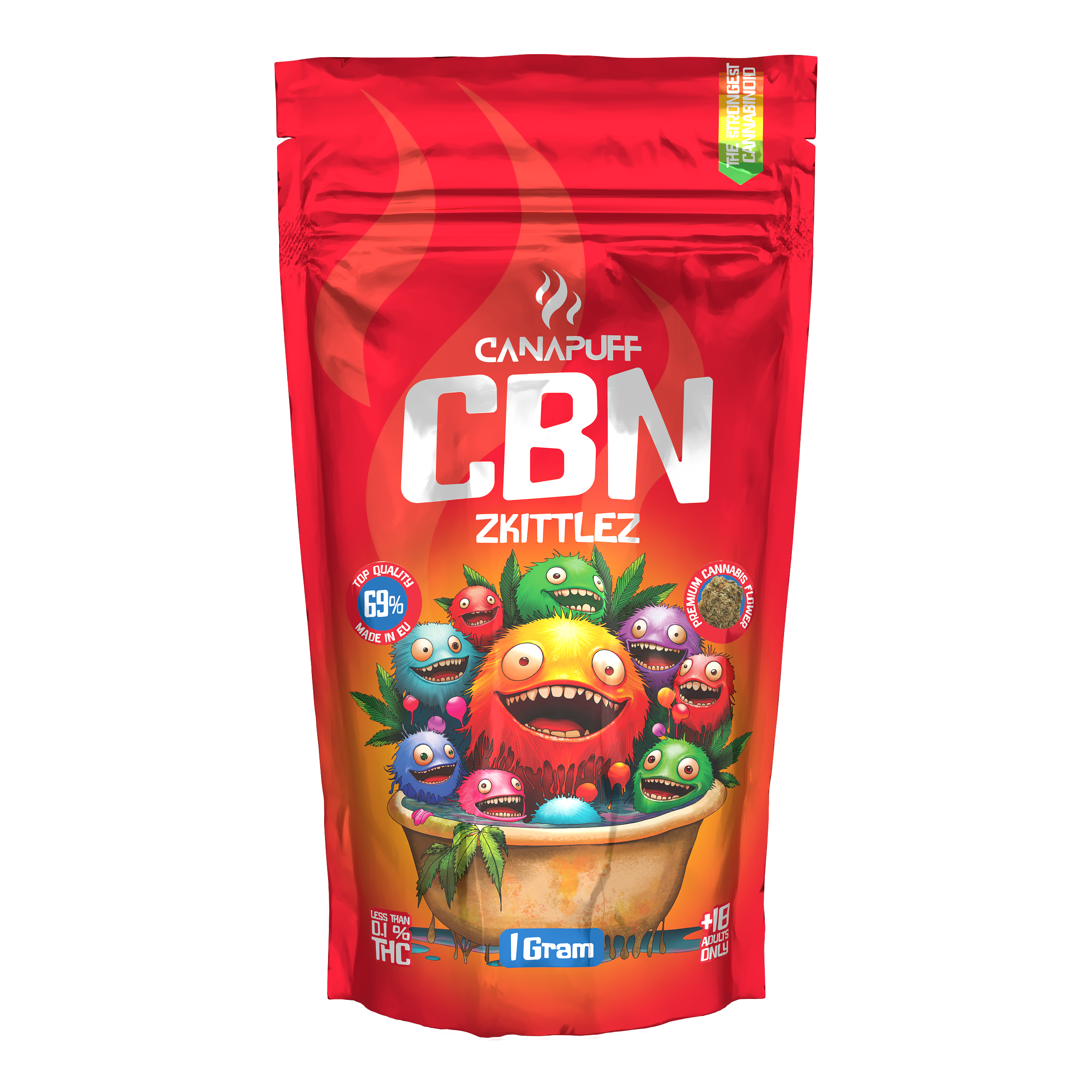 Canapuff - Zkittlez 69% - CBN Květy