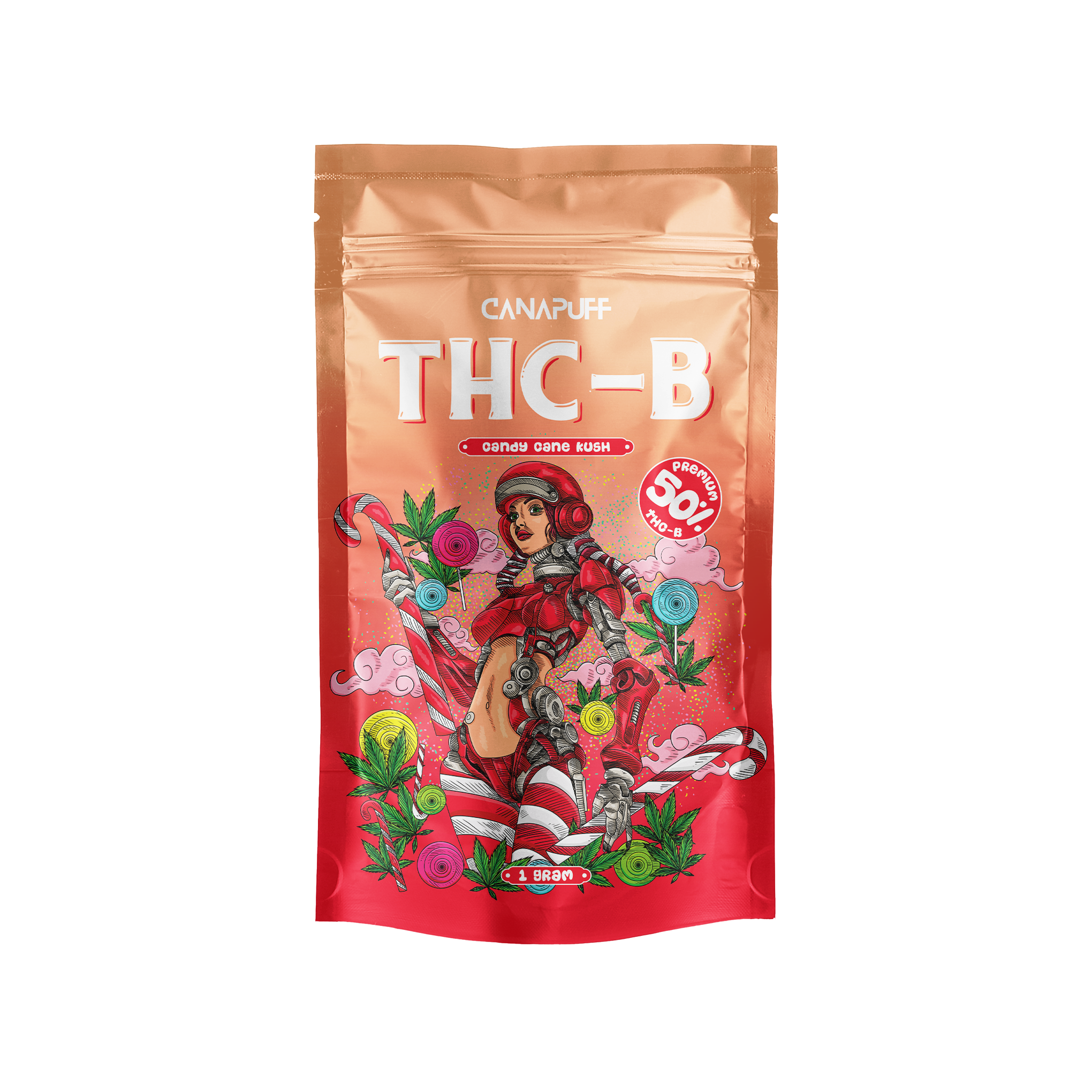 Canapuff - Candy Cane Kush 50% - THC-B Flowers